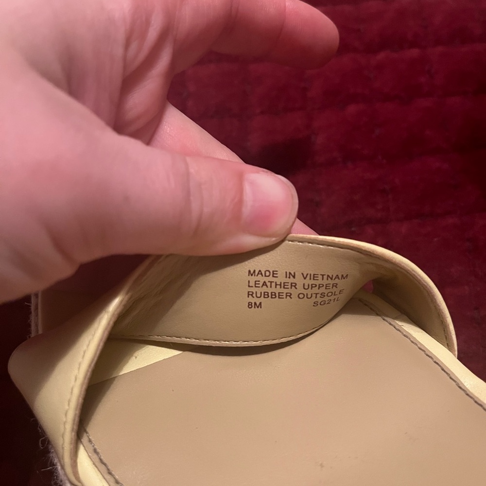 Yellow, Michael Kors wedges, worn once ankle strap - Picture 5 of 7
